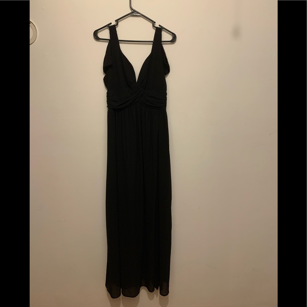 Off the Shoulder Black Gown